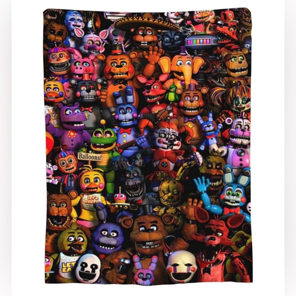 Five Nights at Freddy’s Throw Blanket / Size: 50” x 40”